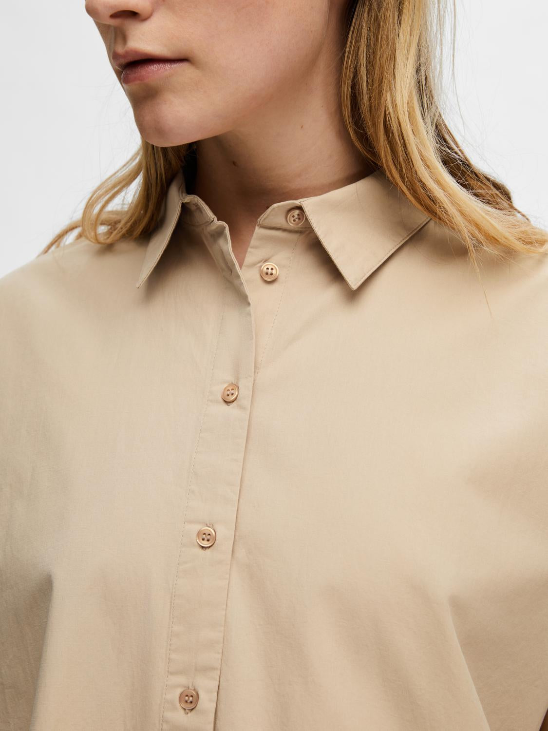 Blair Kjole - Beige/ Humus